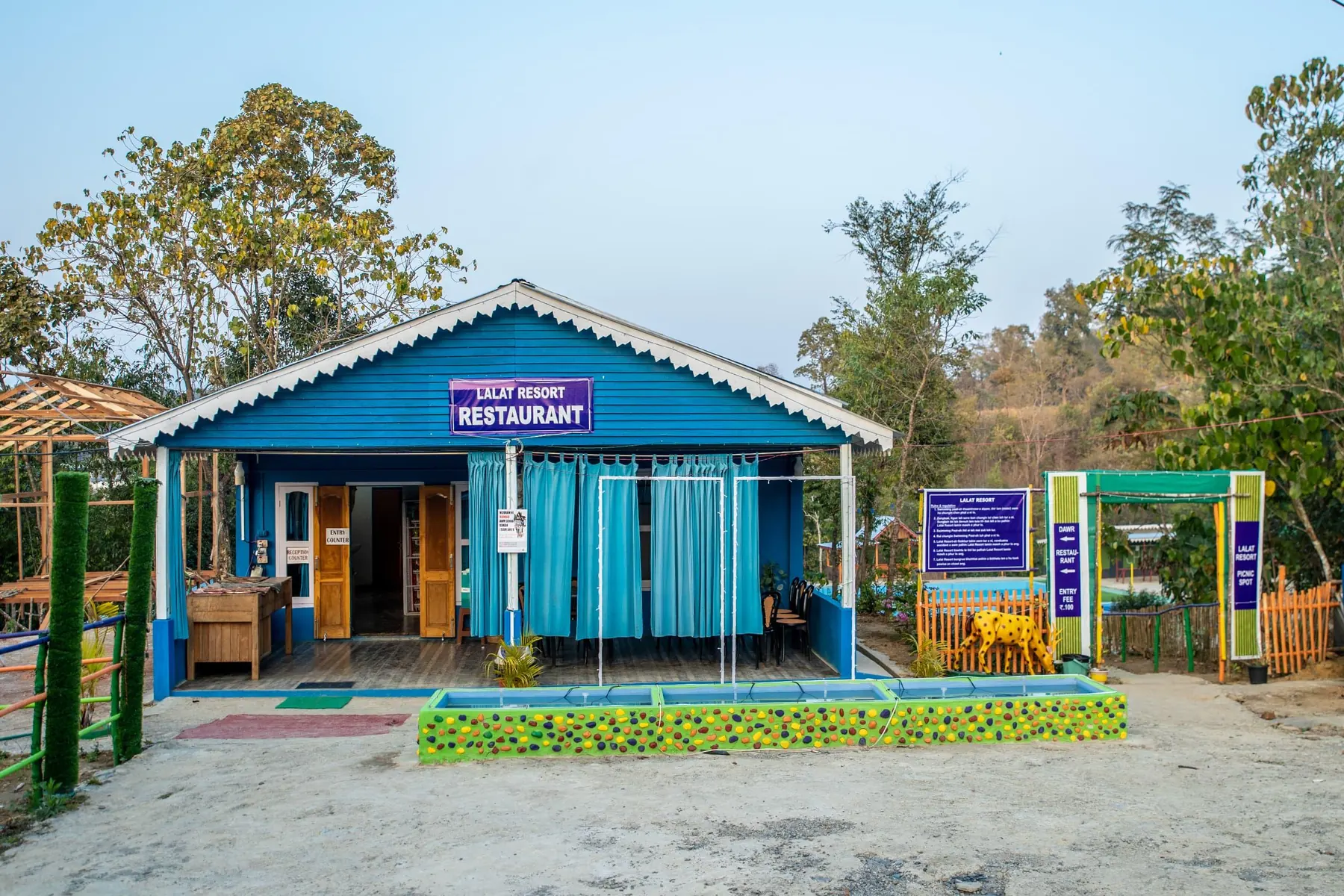 Resort entrance