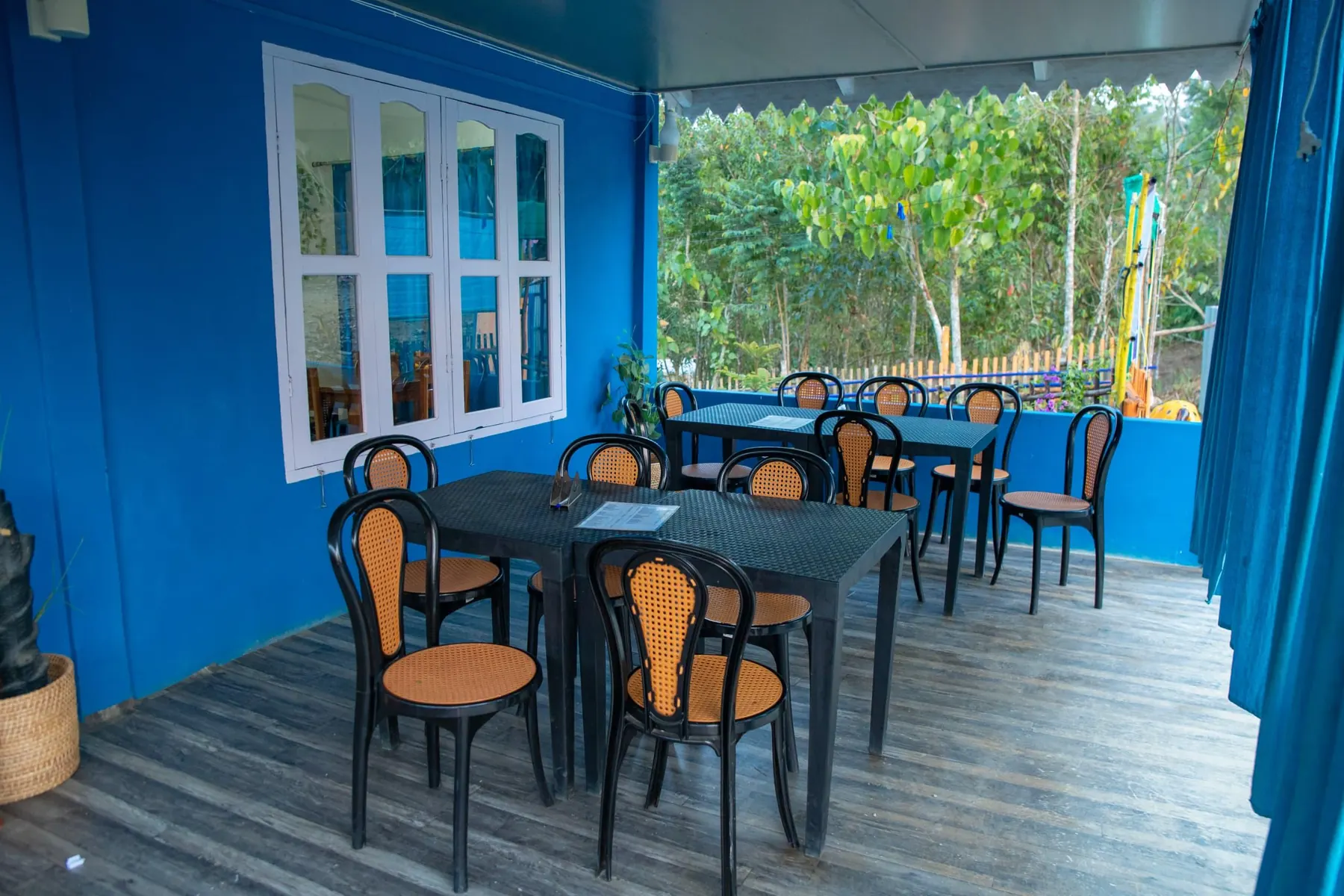 Outdoor dining area